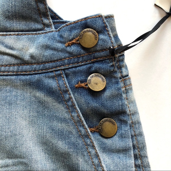 Forever 21 Denim Overalls Shorts Jeans One Piece - Picture 11 of 16